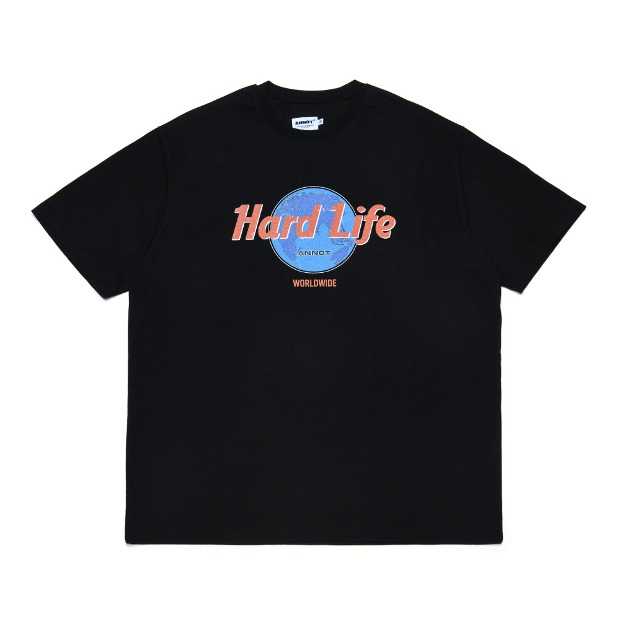 아노트 하드 라이프 티셔츠 블랙 Hard Life T-Shirt (Black)