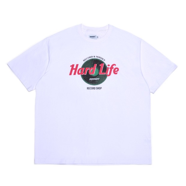 아노트 하드 라이프 티셔츠 화이트 Hard Life T-Shirt (White)