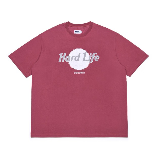 아노트 하드 라이프 티셔츠 워시드핑크 Hard Life T-Shirt (Washed Pink)